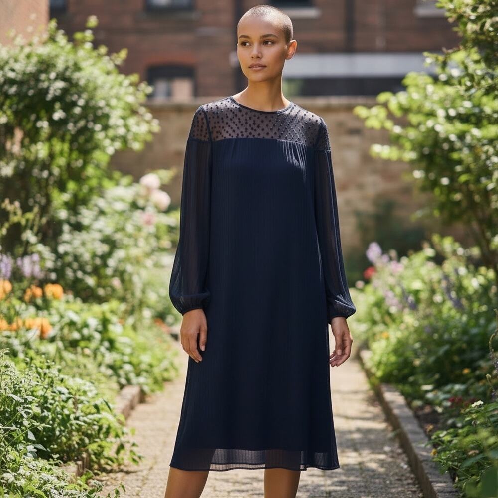 Tadashi Vintage Dress Balloon Sleeve